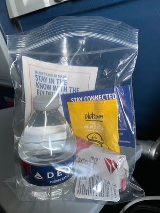 #2 MSP-SLC, branded water, almonds, biscoff
