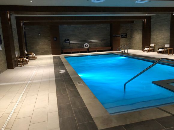 Pool (not in picture to the right is the jacuzzi and to the left sauna and steam room)