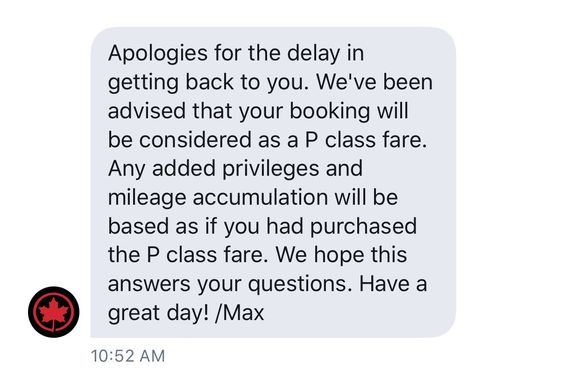 AC confirmation