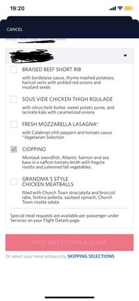 Interested to see how the Cioppino will work out on a plane!