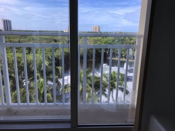View from the bathroom 