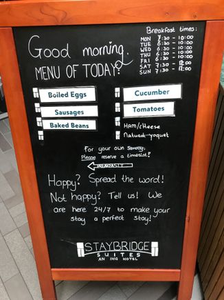 What's on offer for breakfast
