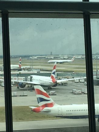 Turning off runway 27L