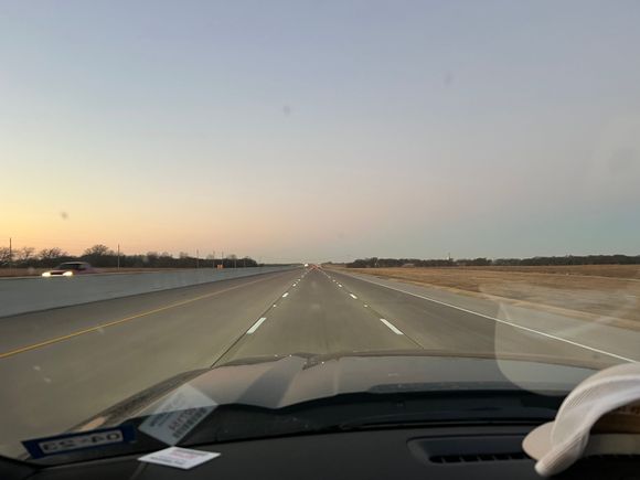 A deserted I-35