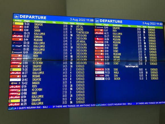 Departures board