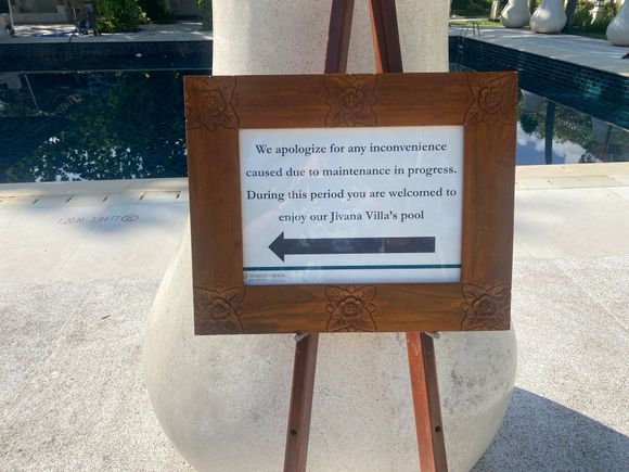 Guest can use Jivana Villa pool. Requires key to be programmed as you access the pool via the villa front door