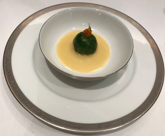 Salmon wrapped in spinach 