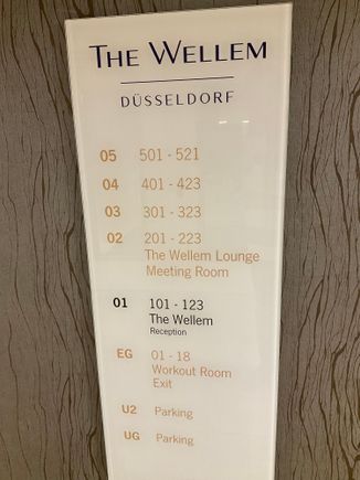 Direct access from parking garage to reception / guestfloors with keycard