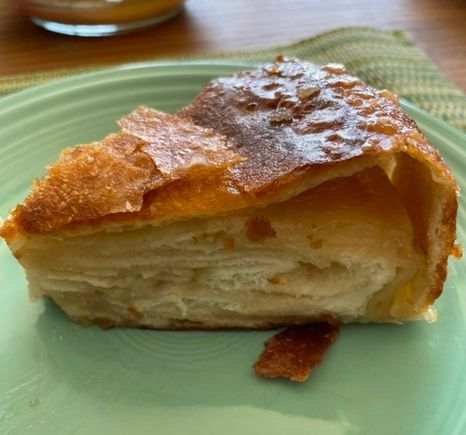 Still trying to perfect Kouign amann. My best effort yet this morning. It is so difficult (for me, anyway) to laminate without tearing the dough and or the butter leaking out. 