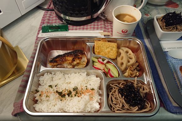Dinner after take-off 