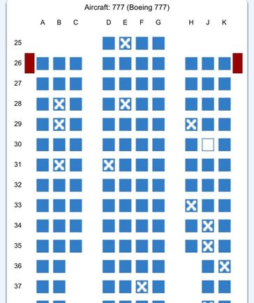 EF seat map for my flight (checked after landing so accurate for passengers boarded)