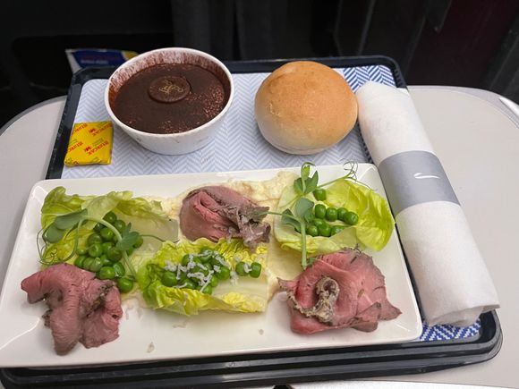 The beef salad, which was surprisingly tasty. 