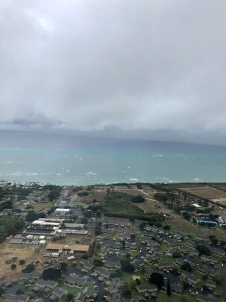 We arrived right on schedule to a very rainy island. 