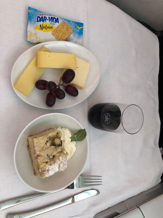 Cheese and dessert served together as usual