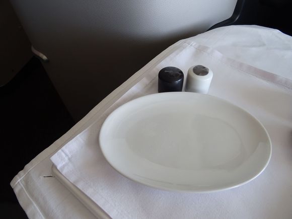 New oval plates and 
salt and pepper shakers
