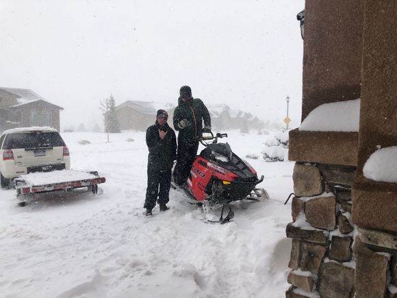 Rare day that I can get away with driving the sled in Flying Horse.  Thought about the golf course, but that would likely get me banned.