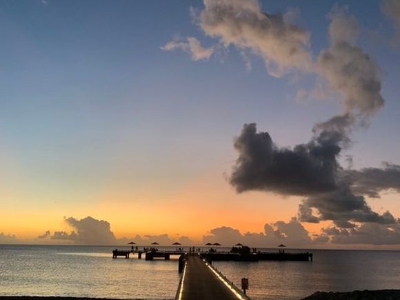 Sunset on the dock