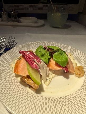 2nd meal - salmon salad