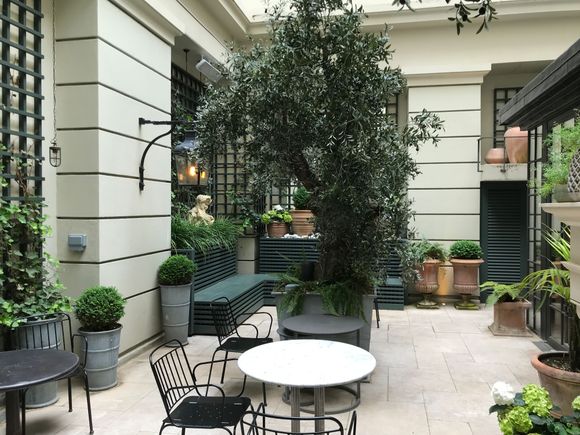 Outdoor patio is open to the elements 