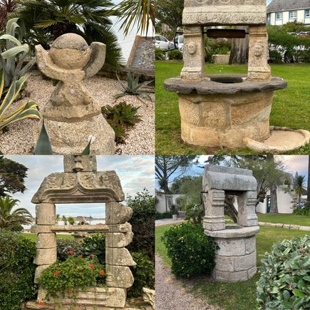 Some of the pieces on the property