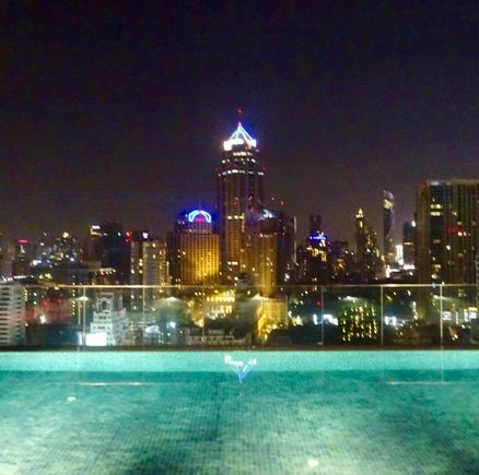 Rooftop pool view