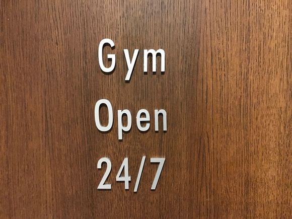 And then you bump into the door of the gym
(Enter with keycard)