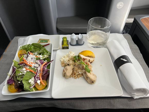 Appetizer (small plate) and salad 