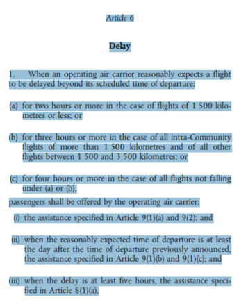 EU261/04 Article 6