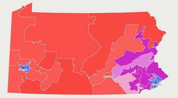 Map the R's drew - 11.9 expected R seats