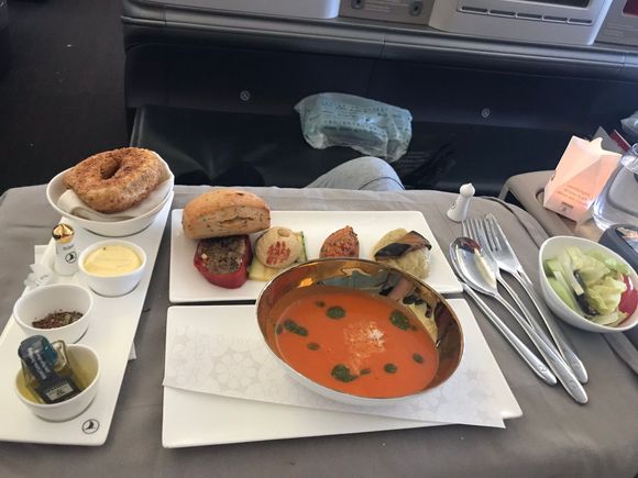Soup and starter from a different flight (same TK79 but different day)