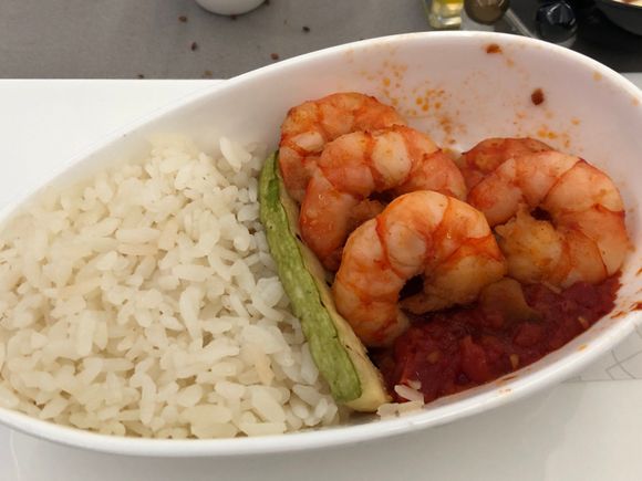 Prawns in Tomato Sauce (quite bland)
