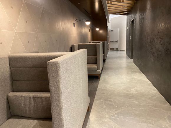 Solo seating areas 