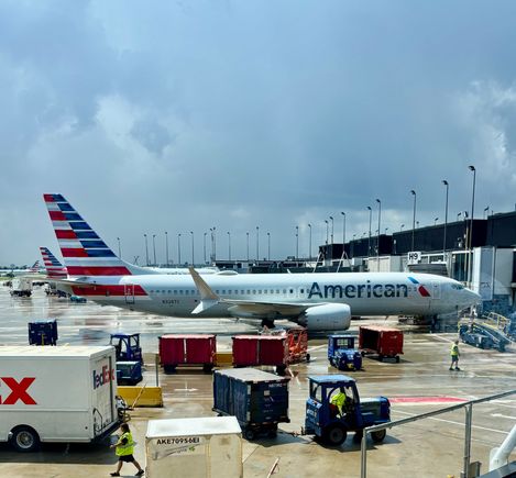 View from the first seating area over the ramp