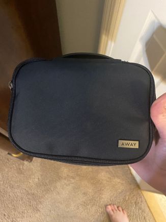 Away electronic gadget bag. Perfect size. Was well used on my Ireland adventure. 