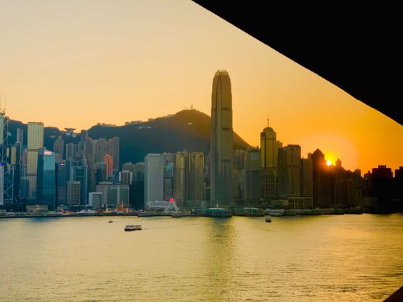 Beautiful sunset from room