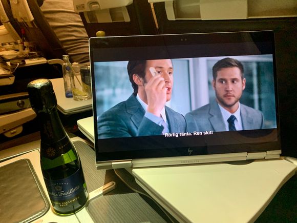 Outbound to LHR, third bottle.
