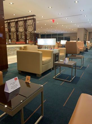 A look at the lounge seating near the jetway. 