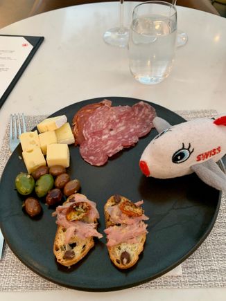 Appetizers from the buffet