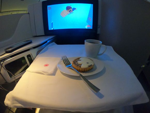 Tart was good with coffee...though I got up after finished to go to the washroom and it was all cleared!  I wanted another cup if coffee but wasnt even asked!