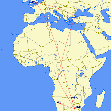 Iamge courtest of Great Circle Maping