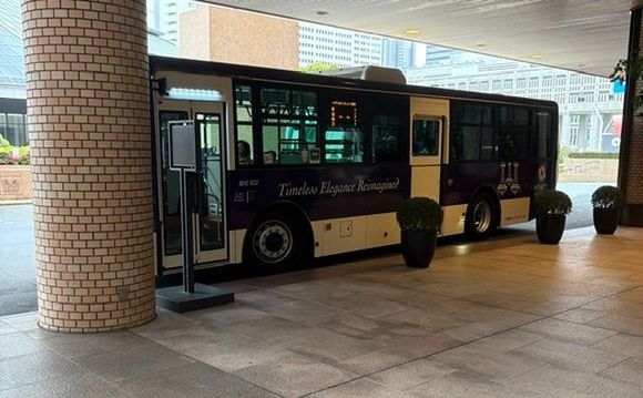 Bus at hotel