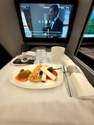 Small dish before landing
