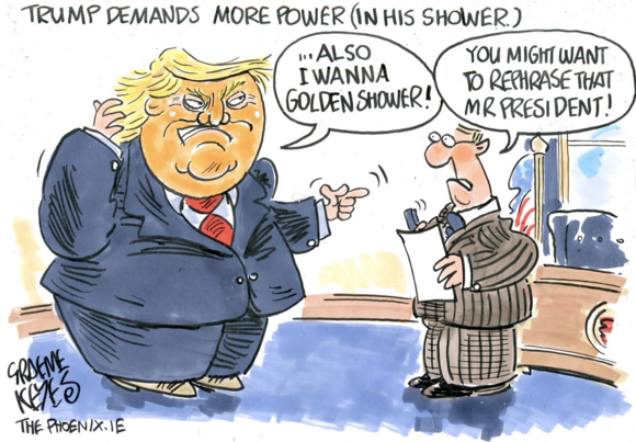 Donald Trump's water pressure issue