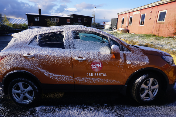 Had to scrape the car...