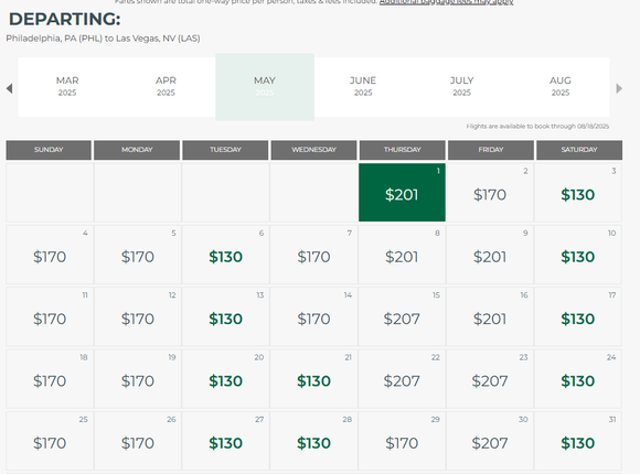 And look at Frontier's new longer haul fares. Yikes!