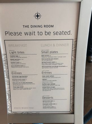 New menu