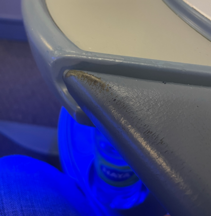 These seats have certainly seen better days