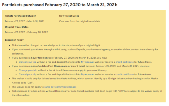 Peace of Mind waiver policy