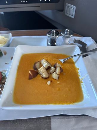 Beer cheese soup. I’m sure it is very unhealthy, but it is my favorite in the soup rotation.  