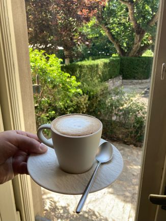 Cappuccino at breakfast